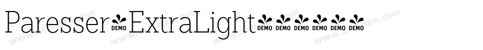 Paresser-ExtraLight字体转换 Paresser-ExtraLight字体转换