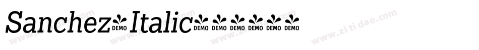 Sanchez-Italic字体转换