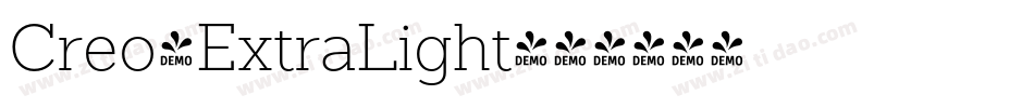 Creo-ExtraLight字体转换