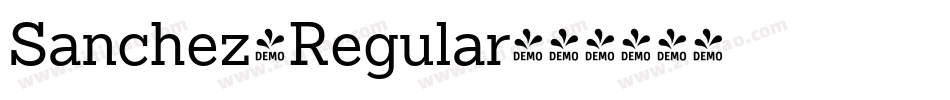 Sanchez-Regular字体转换