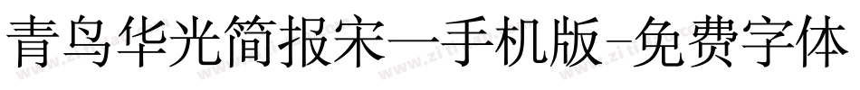 青鸟华光简报宋一手机版字体转换