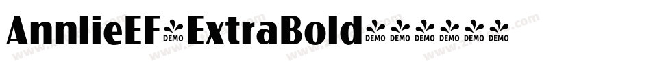 AnnlieEF-ExtraBold字体转换