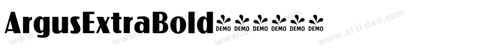 ArgusExtraBold字体转换