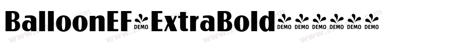 BalloonEF-ExtraBold字体转换
