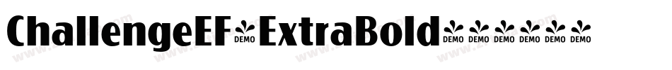 ChallengeEF-ExtraBold字体转换