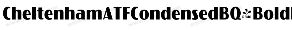 CheltenhamATFCondensedBQ-BoldExtra字体转换