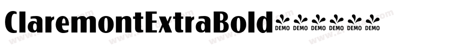 ClaremontExtraBold字体转换 ClaremontExtraBold字体转换