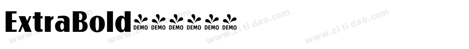 ExtraBold字体转换 ExtraBold字体转换