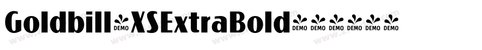 Goldbill-XSExtraBold字体转换