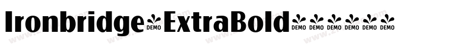 Ironbridge-ExtraBold字体转换