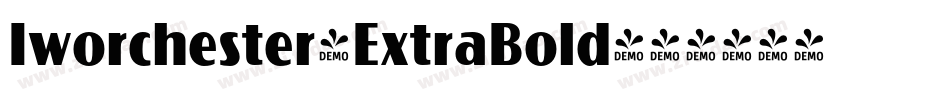Iworchester-ExtraBold字体转换