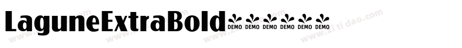 LaguneExtraBold字体转换