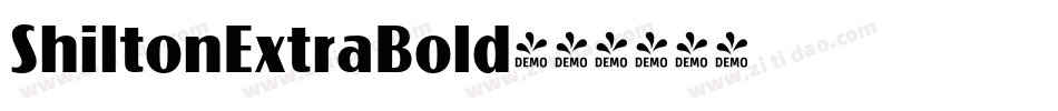 ShiltonExtraBold字体转换
