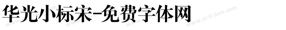 华光小标宋字体转换