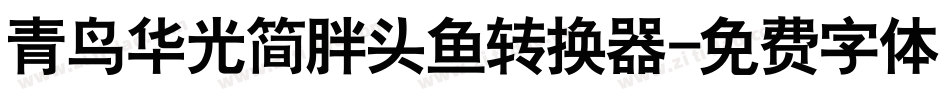 青鸟华光简胖头鱼转换器字体转换