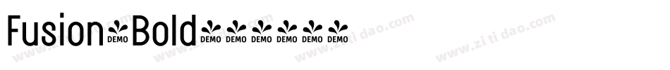 Fusion-Bold字体转换