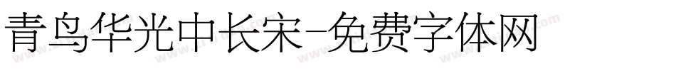 青鸟华光中长宋字体转换