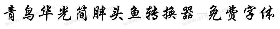 青鸟华光简胖头鱼转换器字体转换