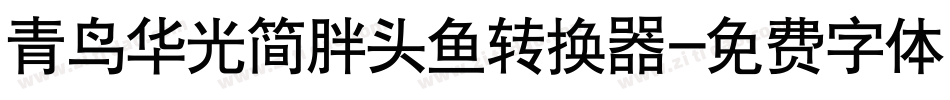 青鸟华光简胖头鱼转换器字体转换