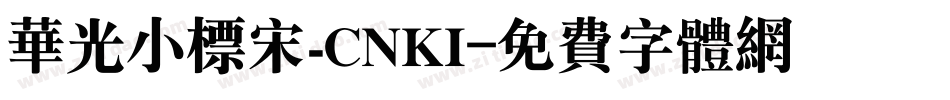 华光小标宋_CNKI字体转换