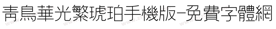 青鸟华光繁琥珀手机版字体转换