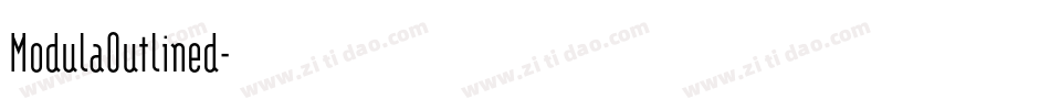 ModulaOutlined字体转换