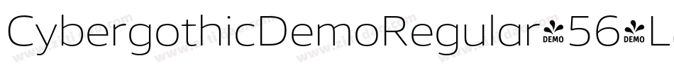 CybergothicDemoRegular-564L字体转换