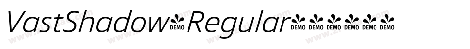 VastShadow-Regular字体转换