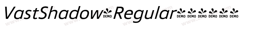 VastShadow-Regular字体转换