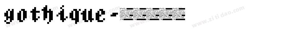gothique字体转换