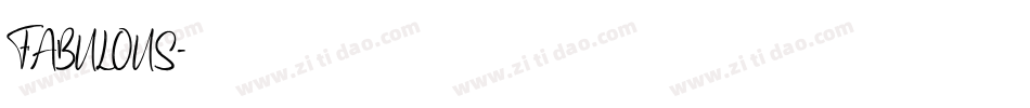 FABULOUS字体转换