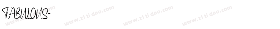 FABULOUS字体转换