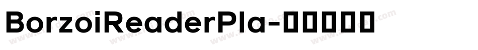 BorzoiReaderPla字体转换
