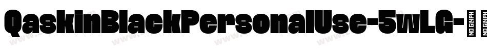 QaskinBlackPersonalUse-5wLG字体转换