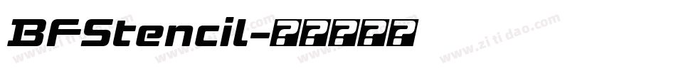 BFStencil字体转换