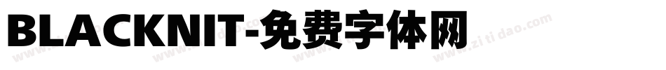 BLACKNIT字体转换
