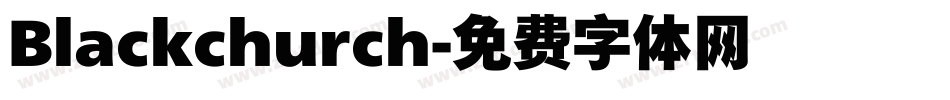 Blackchurch字体转换