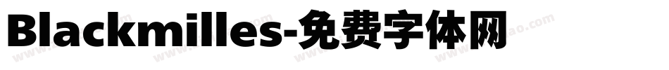 Blackmilles字体转换