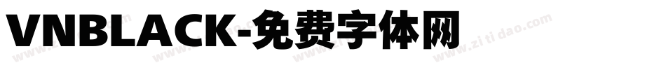 VNBLACK字体转换