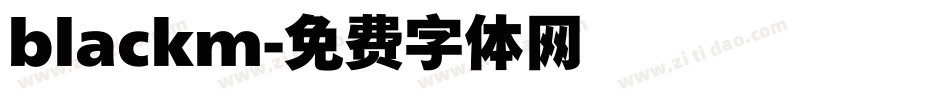 blackm字体转换