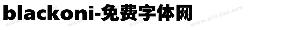 blackoni字体转换