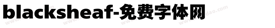 blacksheaf字体转换