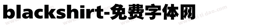 blackshirt字体转换