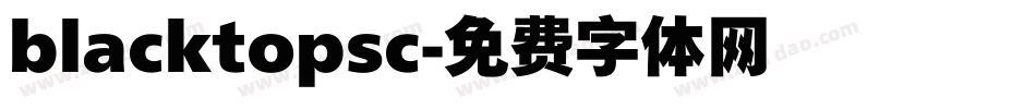 blacktopsc字体转换