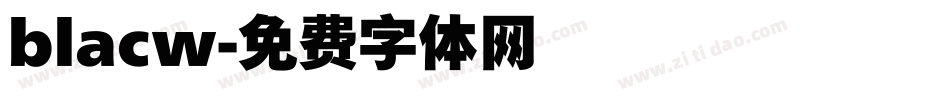 blacw字体转换