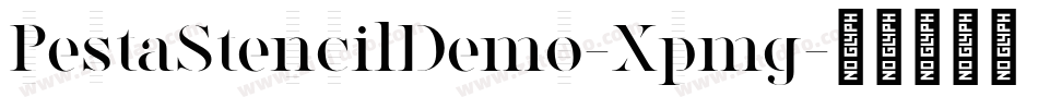 PestaStencilDemo-Xpmg字体转换