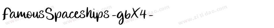 FamousSpaceships-g6X4字体转换