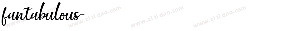 fantabulous字体转换