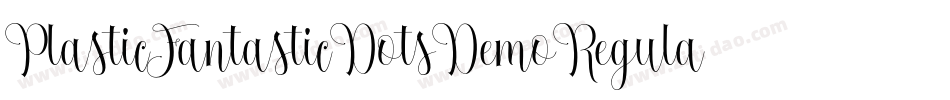 PlasticFantasticDotsDemoRegular-1wdg字体转换