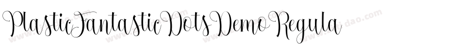PlasticFantasticDotsDemoRegular-1wdg字体转换